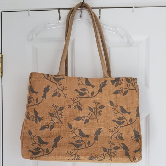 KAF Home Bird Print Market Tote Bag - Picture 1 of 7